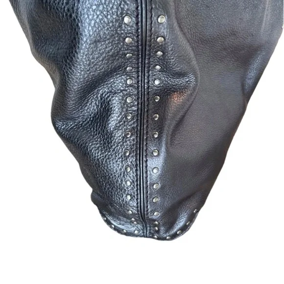 MICHAEL KORS METALLIC LEATHER STUDDED BAG - Picture 3 of 14